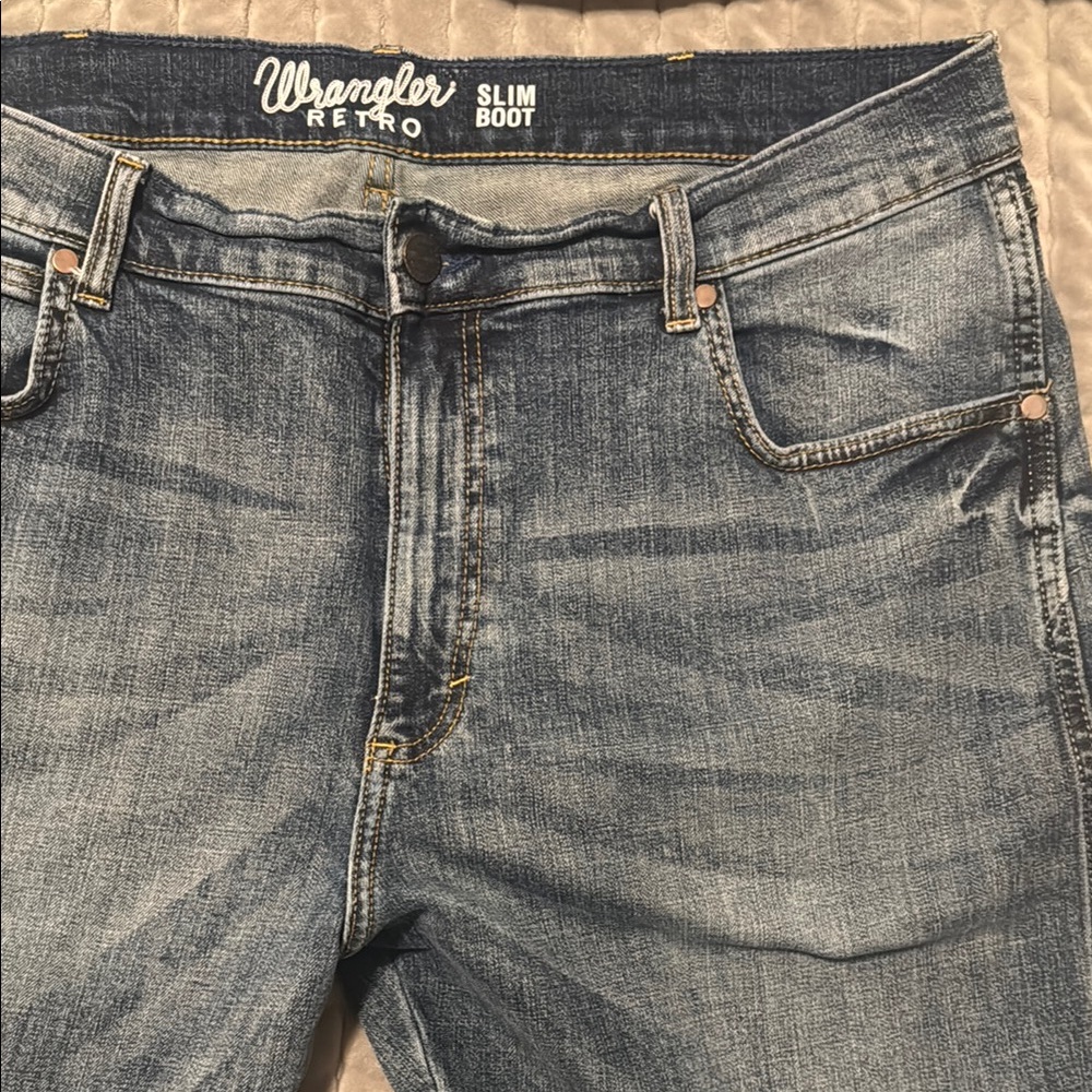 Wrangler Slim Boot Men's Jeans - Classic Denim